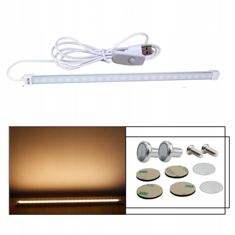 [35 cm teplá biela] Dc5v / smd2835 / 3w / 5w /