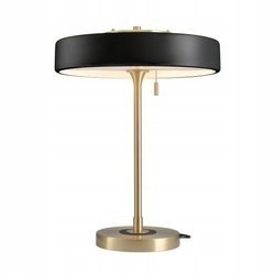 Čierna a zlatá stolová lampa ARTDECO