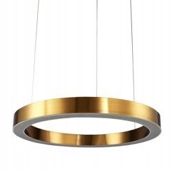 Závesné svietidlo CIRCLE 60 LED, 60 cm, mosadz