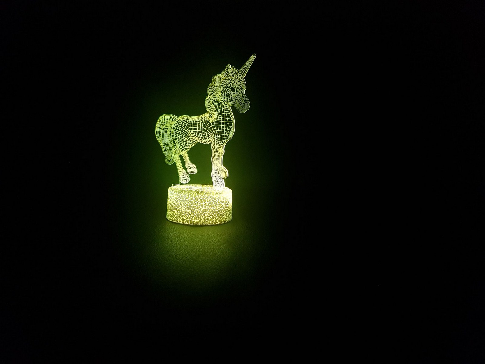 Nočná lampa 3D jednodielne farby