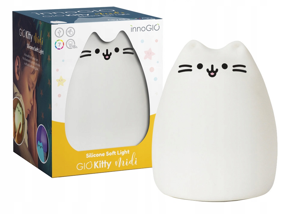 SOFT NIGHT LIGHT INNOGIO KITTY MIDI 7 FARIEB