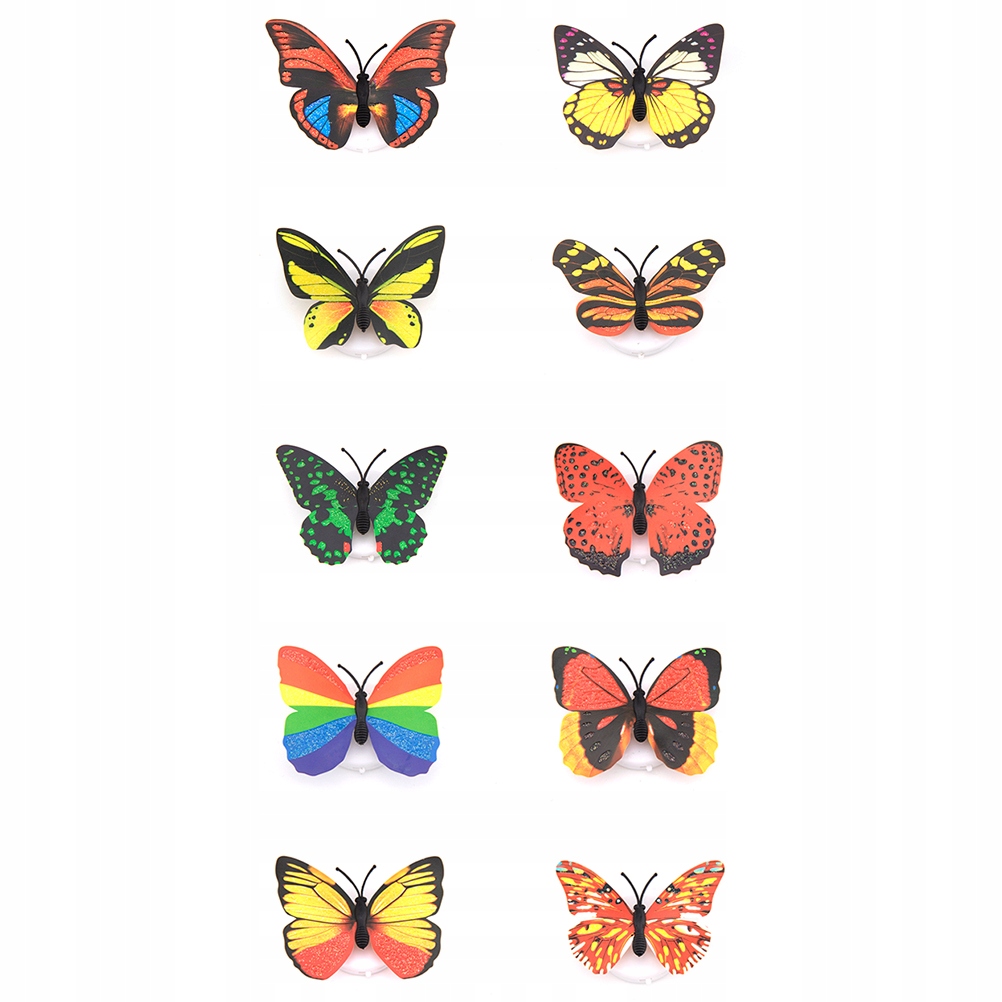 10ks Simulácia podsvietenia nočnej lampy Butterfly