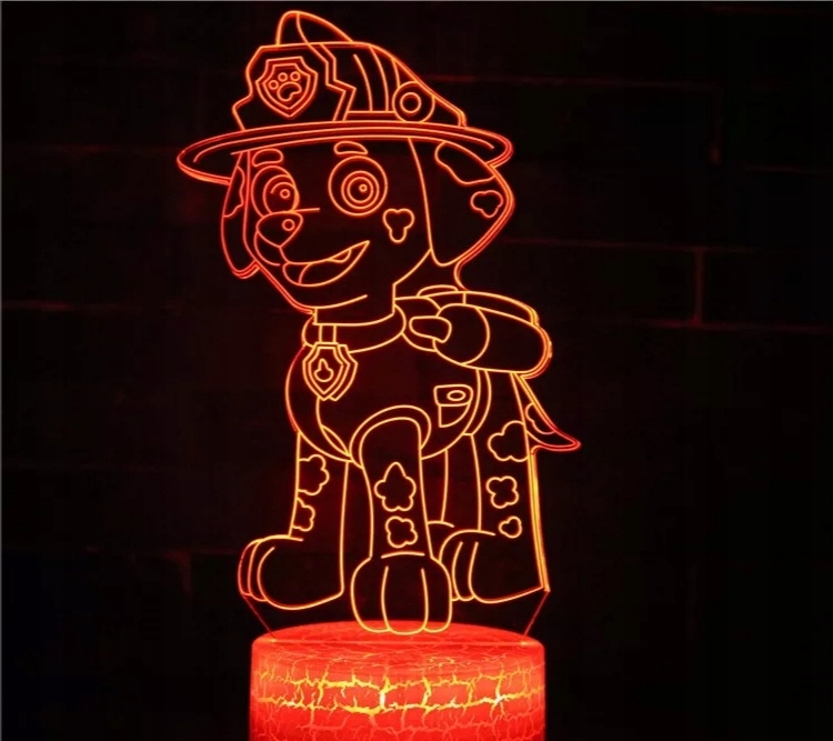 3D lampa Paw Patrol Marshal
