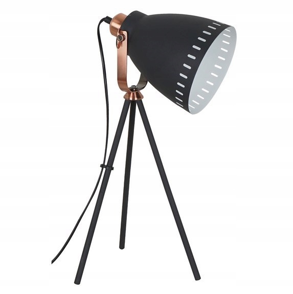 Stolová lampa Franklin 6 čierna E27 60W