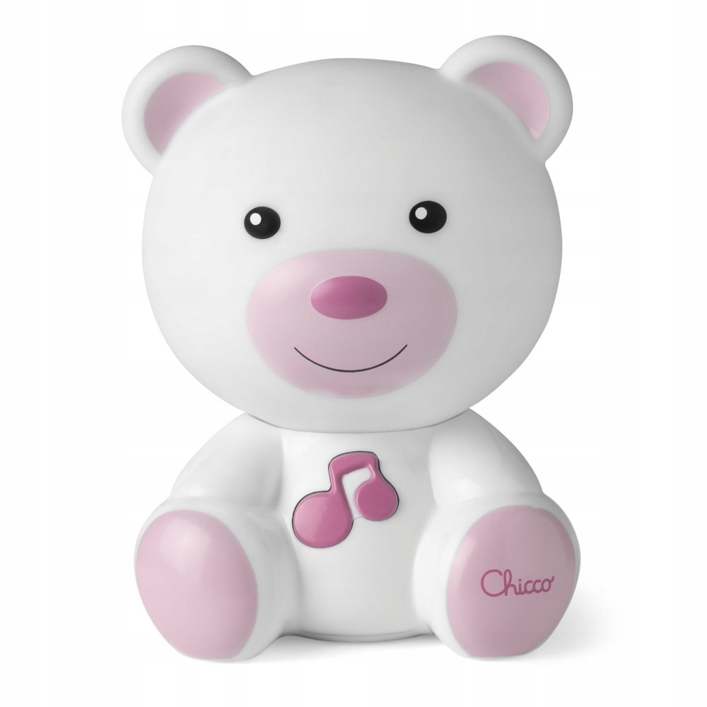CHICCO Nočná lampa Sladké sny Teddy Bear Music Pink