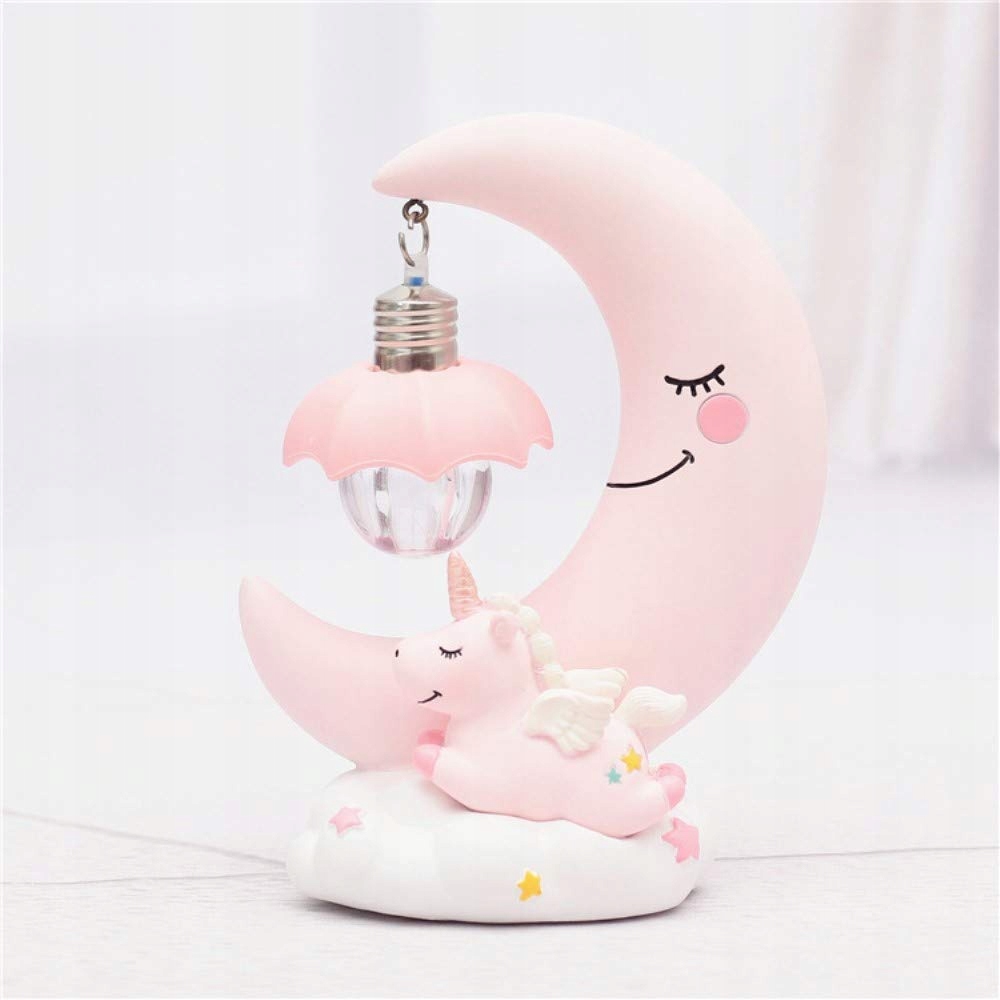 Unicorn Moon Night Light (ružová)