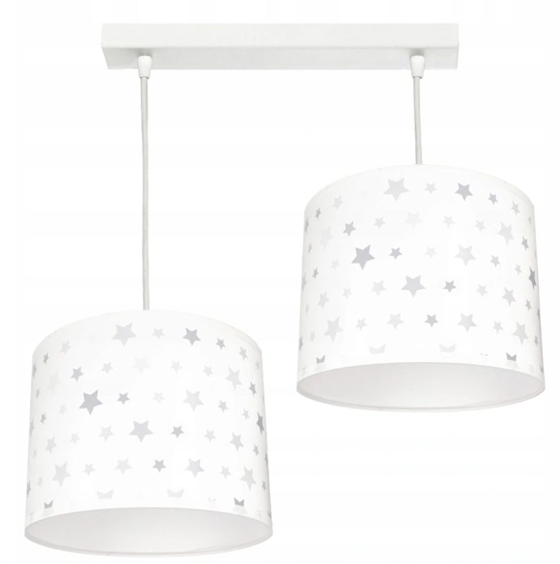 Detská závesná lampa WHITE STARS 2
