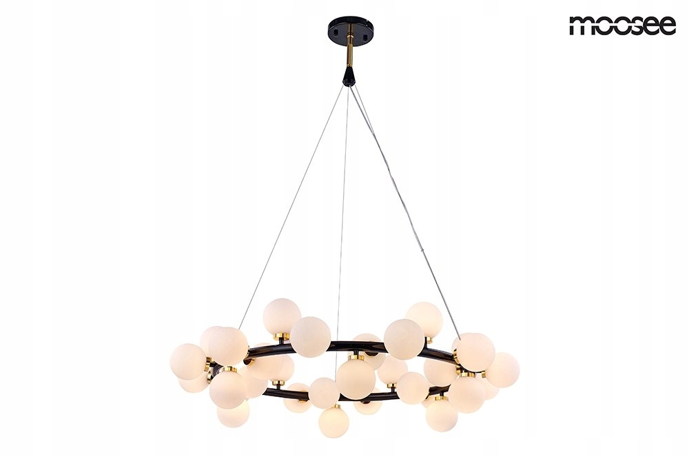 Závesná lampa MOOSEE COSMO M - čierna, zlatá
