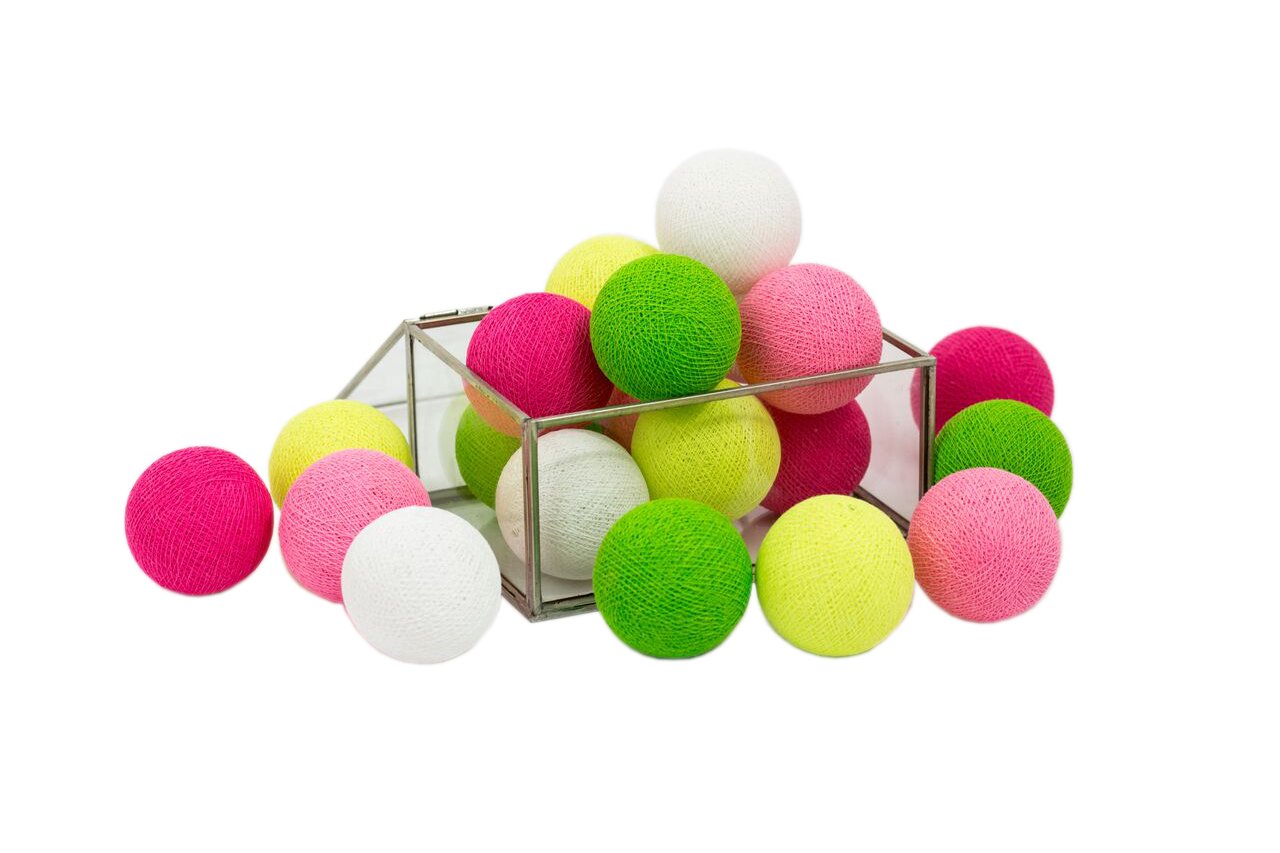 Žhaviace guličky Bavlnené guličky CANDY 10 guličiek