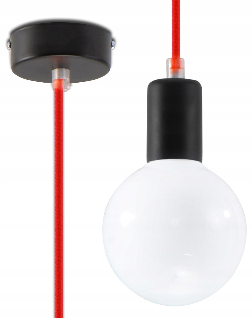 Závesné svietidlo EDISON Red