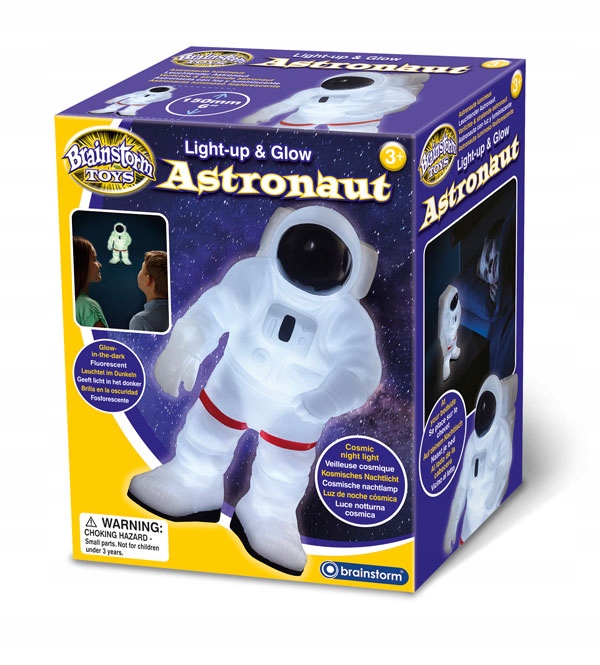 Nočná lampa ASTRONAUTA Kosmonauta GLOW tmavá lampa