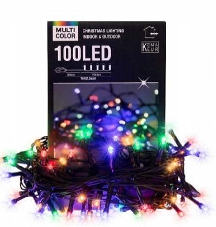 LED osvetľovacie žiarovky so 100 viacfarebnými žiarovkami