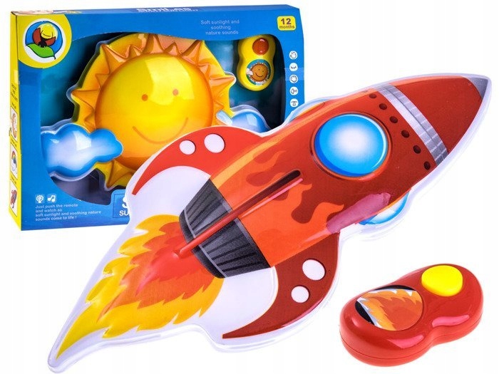 Nočná lampa SUNNY ROCKET diaľkový ovládač hudba ZA2043