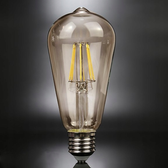 Edison LED žiarovka - 6W transparentná
