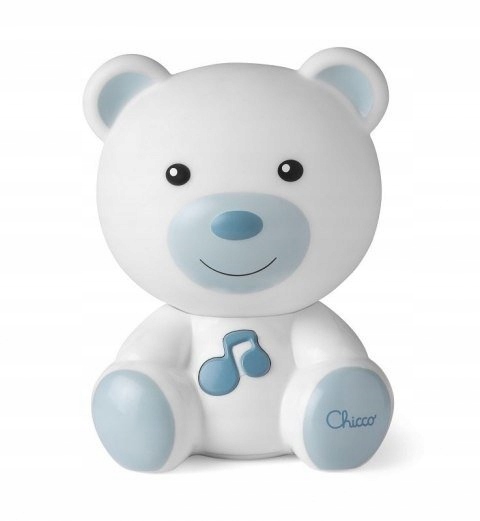 CHICCO Detské nočné svietidlo BEAR modré MUSIC