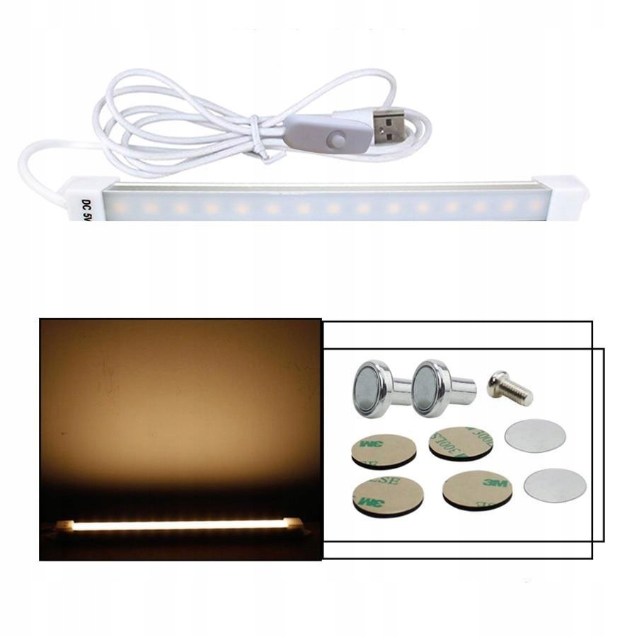 [18 cm teplá biela] Dc5v / smd2835 / 3w / 5w /