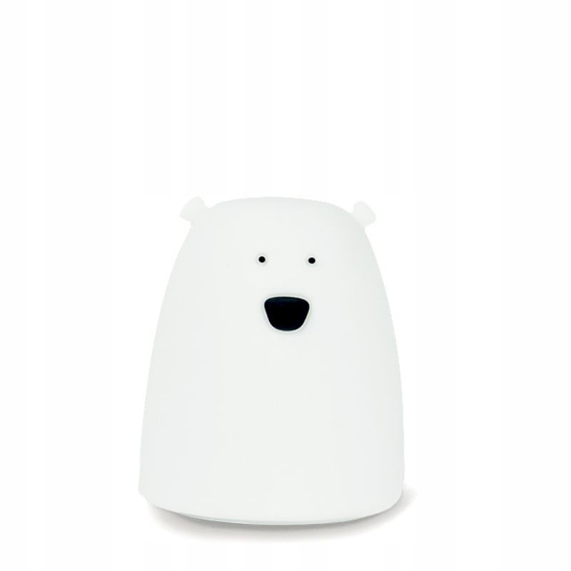 Lampa Rabbit & Friends Silikón malý medvedík - biela