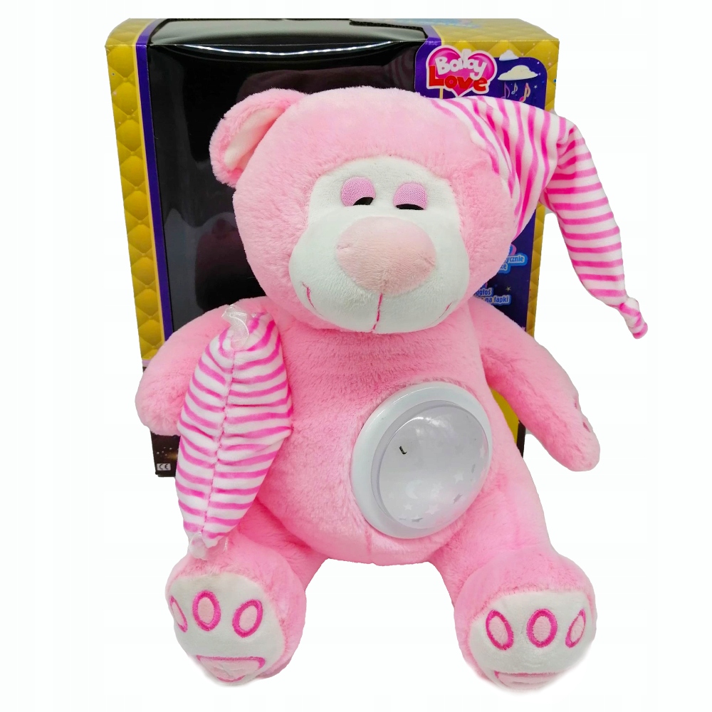 BABY LOVE BEAR SLEEPSUIT SPIEVA S PROJEKTOROM LAMPY