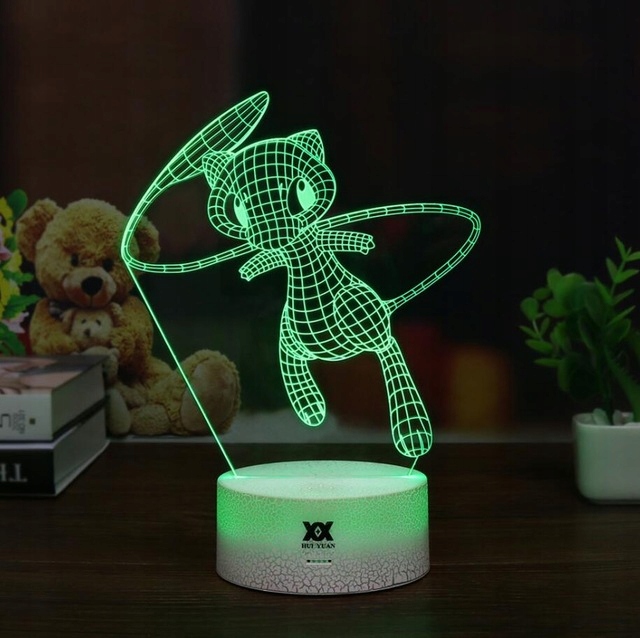 Nočná lampa 3D Pokémon Mew Pokemon GO