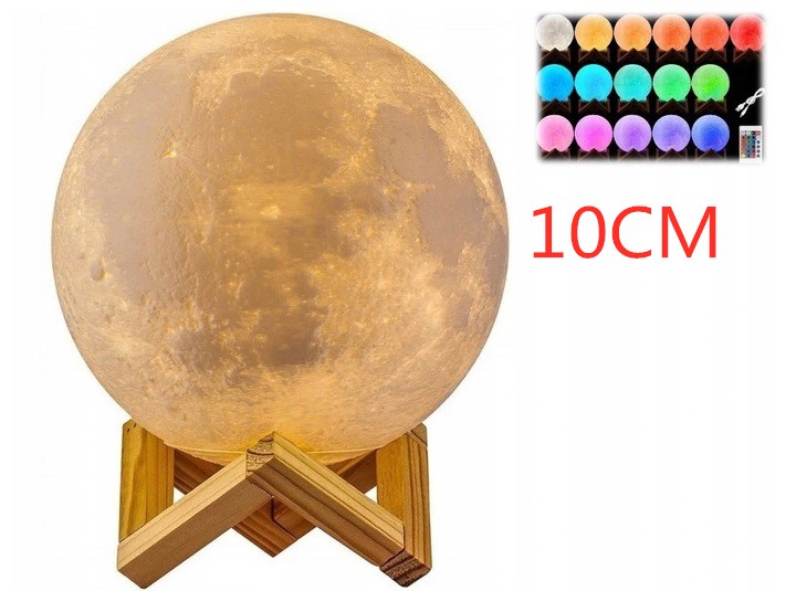 MOON LIGHT 3D MOON LIGHT S DIAĽKOVÝM OVLÁDANÍM 10 CM