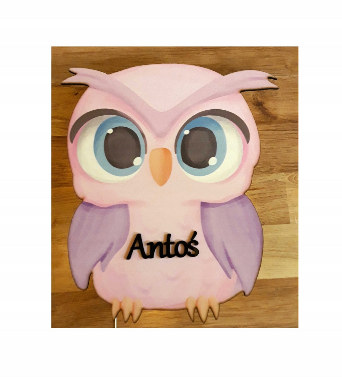 Detská nočná lampa OWL OWL s menom