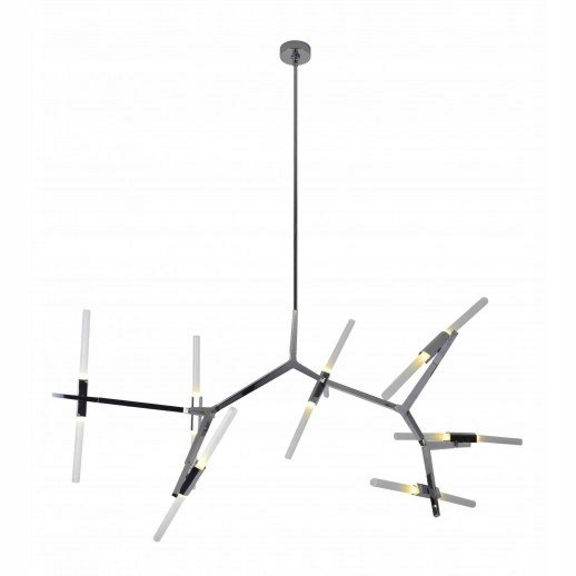 Závesné svietidlo CANDELABR PREMIUM 14 strieborné - alumi