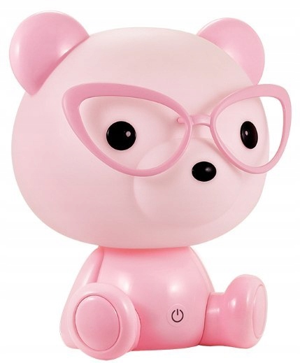 Dekoratívne detské nočné svietidlo PINK BEAR LED