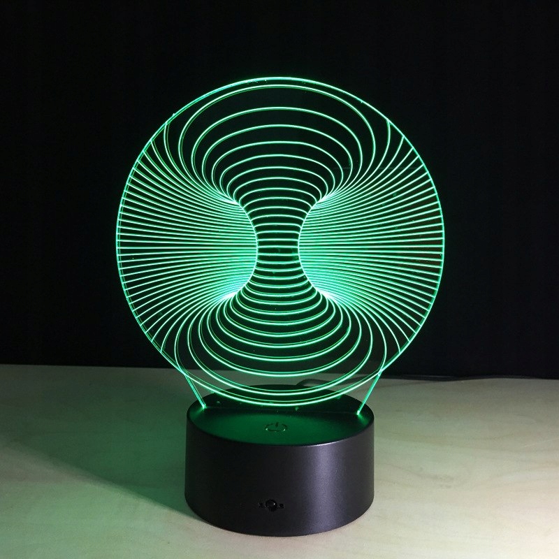 Nočná lampa 3D STALAGNATE 7 farieb abstrakt