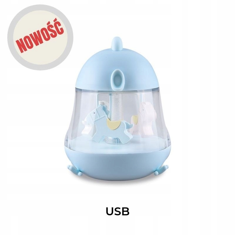 Lampa s hudobnou skrinkou Modré kurča