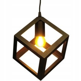 Závesná lampa CUBAN Čierna čierna 16 cm ku