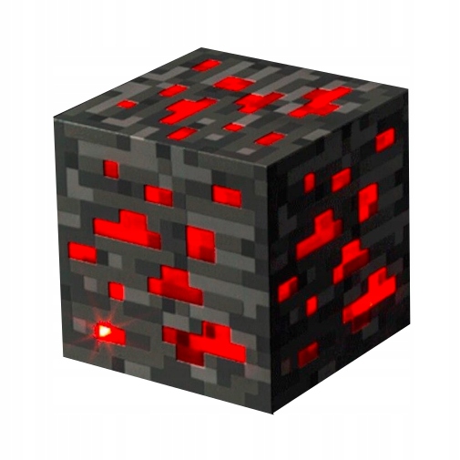 MINECRAFT LAMPY KOUBICE PRE DETI ČERVENÉ