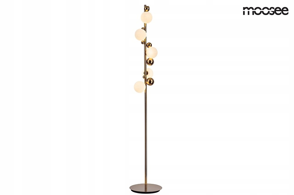 MOOSEE podlahová lampa VALENTINO FLOOR - zlatá