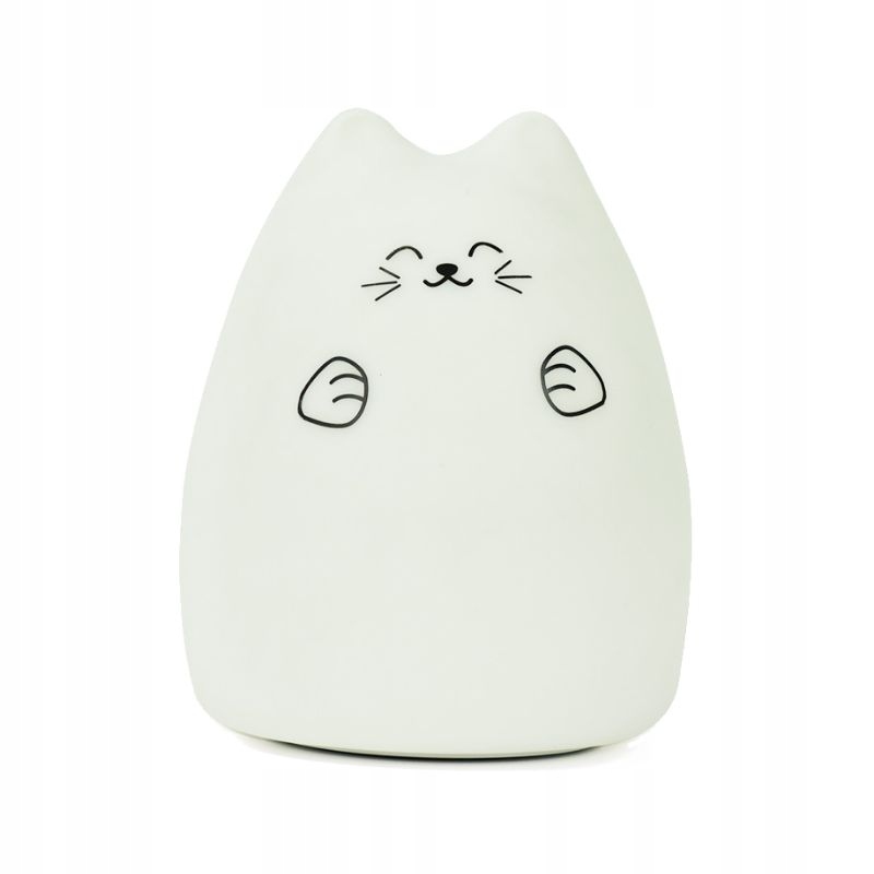 SILIKÓNOVÁ SVIETIDLO MAČKA LUCKY Nočná lampa USB