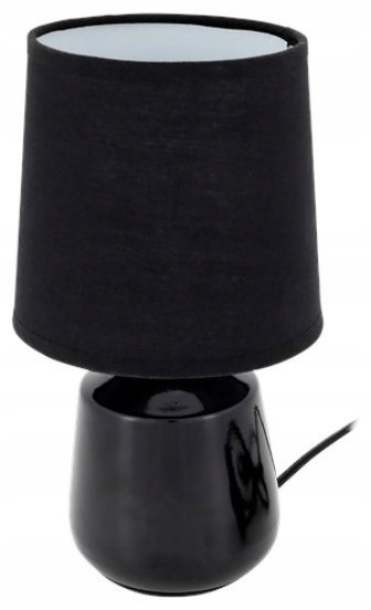 Nočná lampa 23 x 13 cm čierna SVETLÁ