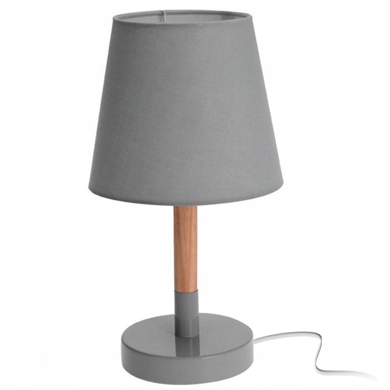 Detská nočná lampa s tienidlom šedá 30 cm