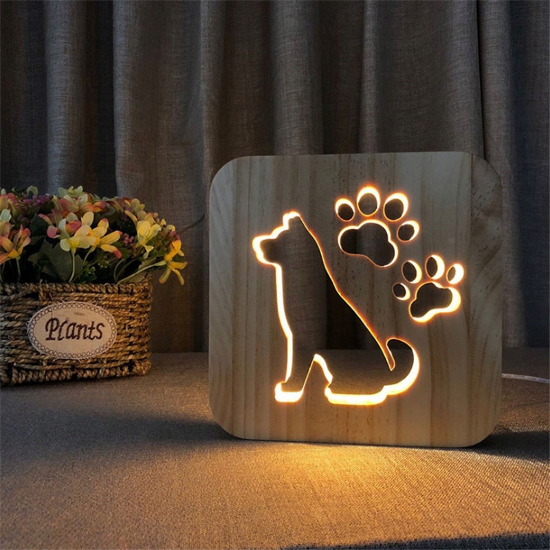 3D nočné svetlo. Kreatívne osvetlenie