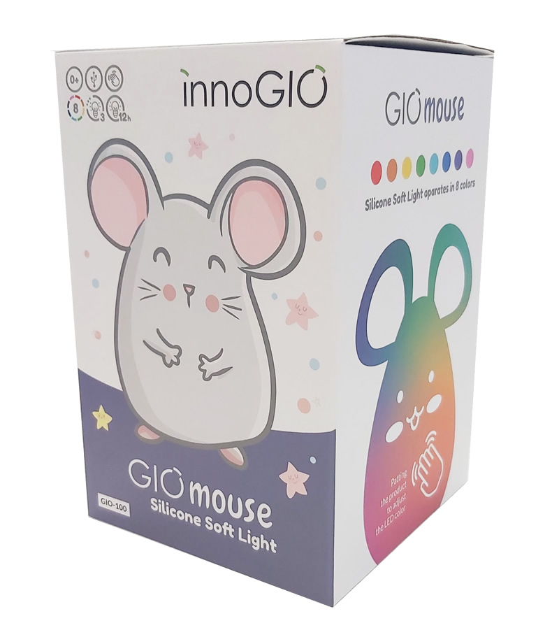 INNOGIO BEZPEČNÁ SILIKÓNOVÁ Nočná lampa MAUSE