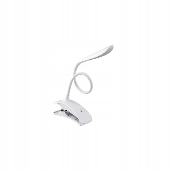 LED lampa na stôl s bielou sponou, 3W školská