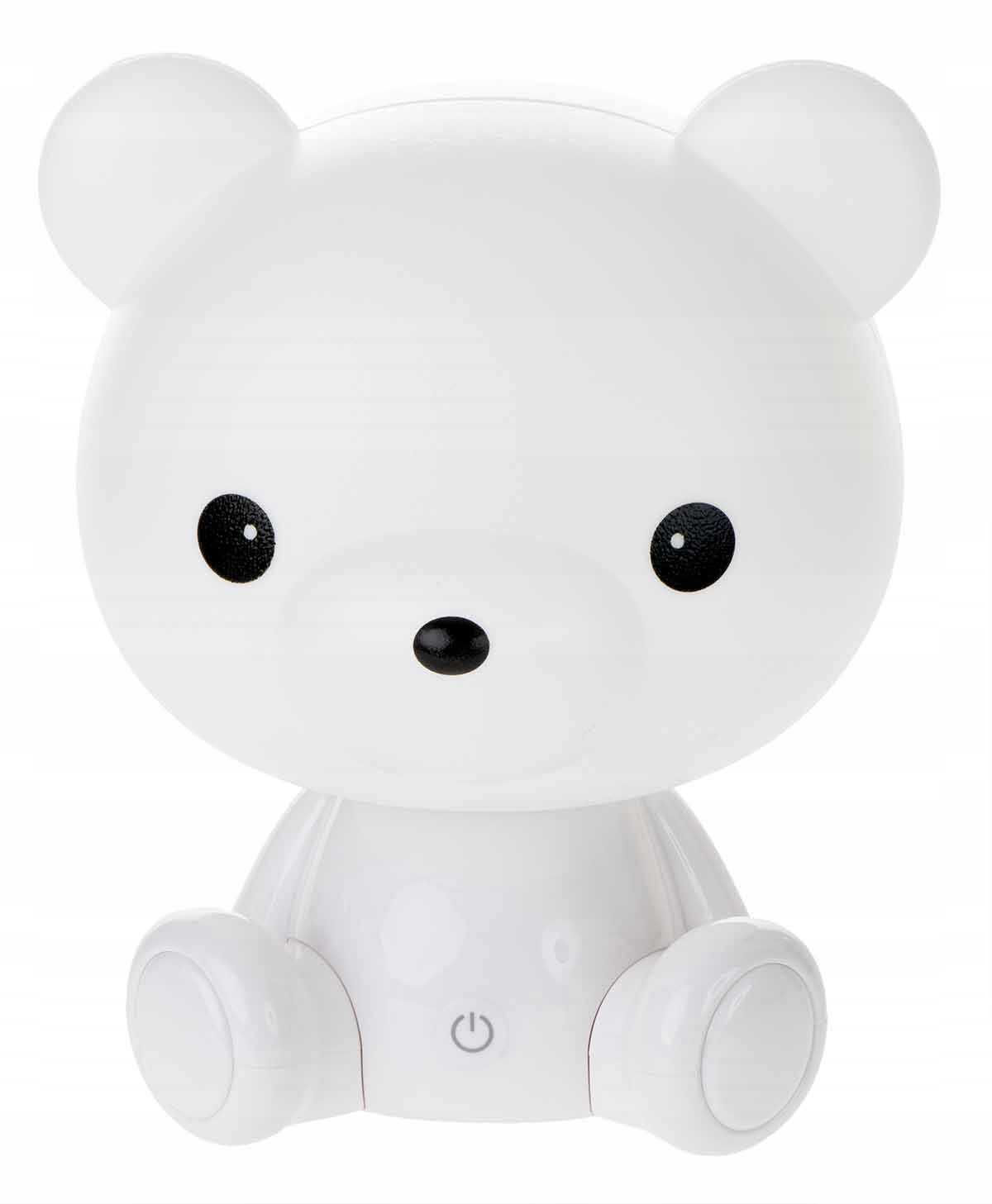 Nočné lampa WHITE BEAR 3 režimy svietenia 25cm