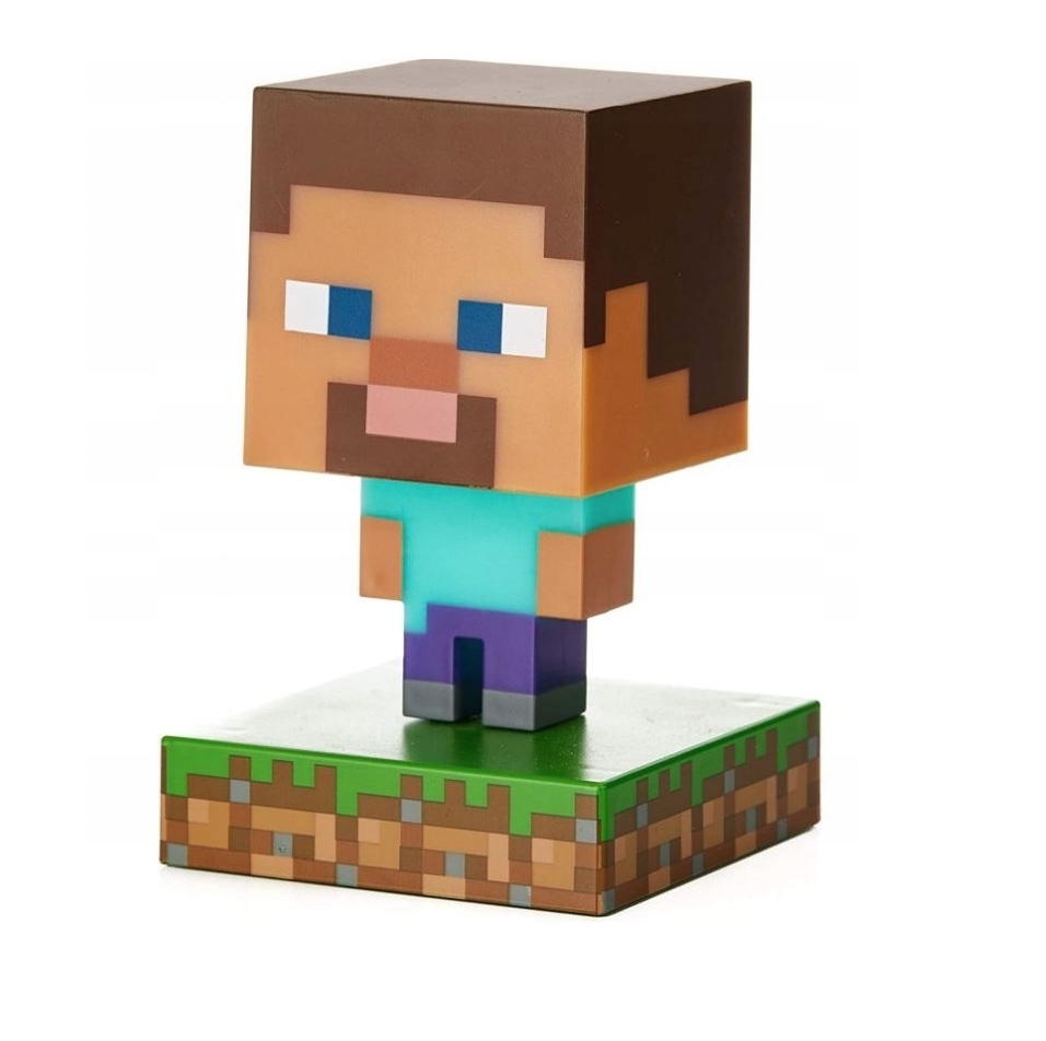 LIGHT NIGHT LAMP MINECRAFT STEVE 3D ORIGINÁL