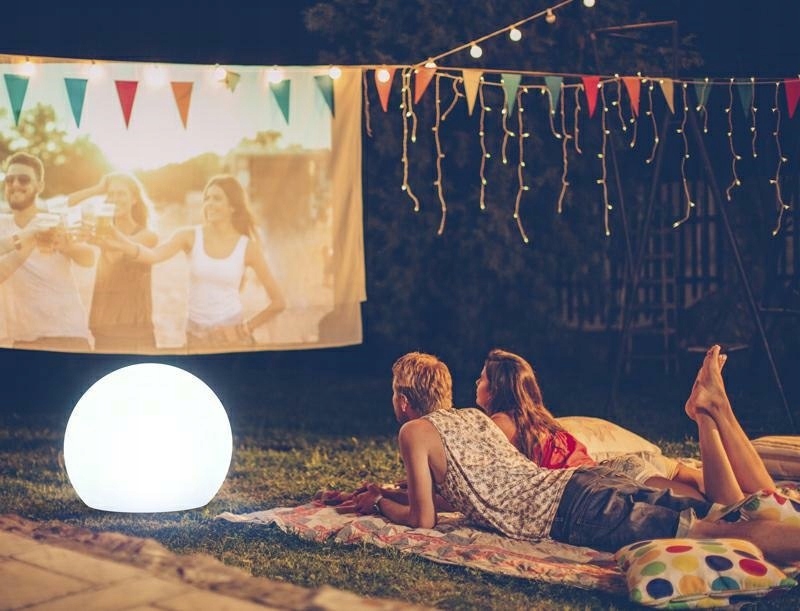 NOVINKA záhradná lampa GARDEN BULY 20 SOLAR biela - LE