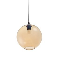 Závesná lampa LOVE BOMB jantárová 25 cm