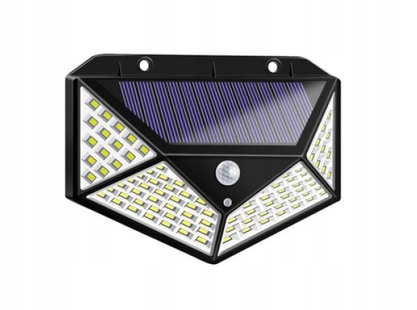 100LED solárna lampa s pohybovým senzorom za súmraku
