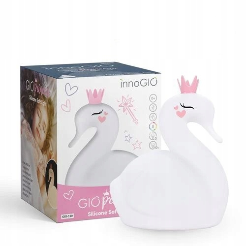 Detská nočná lampa InnoGIO Princess labuť