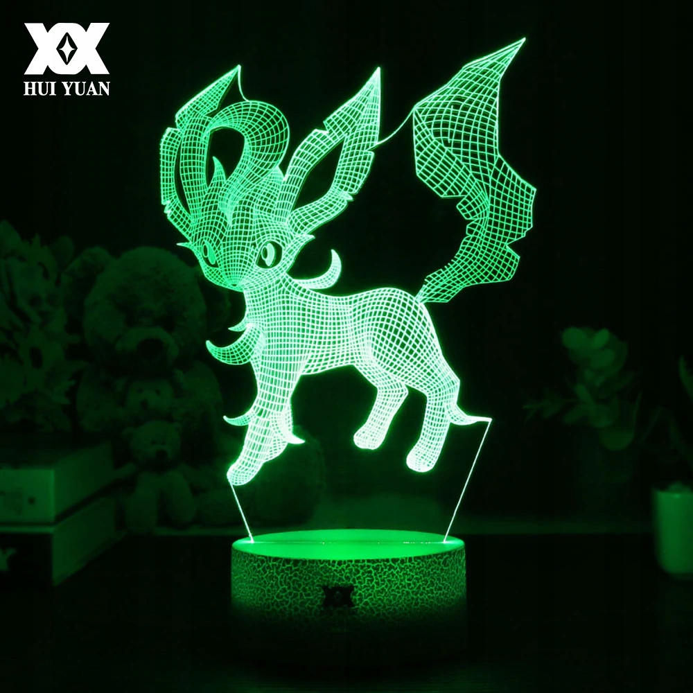Nočná lampa 3D Pokémon Leafeon Pokemon GO