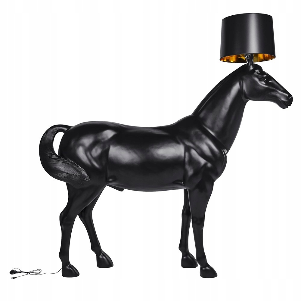 Stojacia lampa HORSE 2 UP čierna - živica, ab