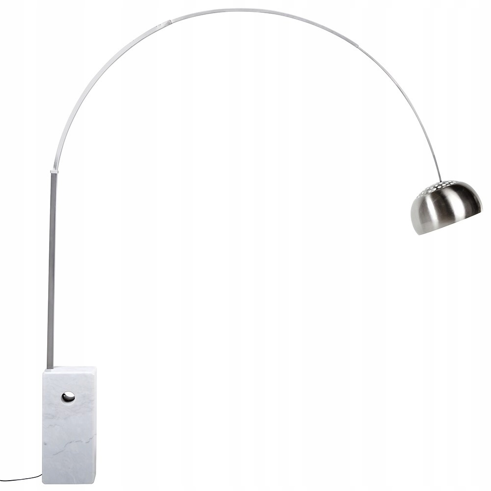 MARMO stojaca lampa biela - nehrdzavejúca oceľ, mar