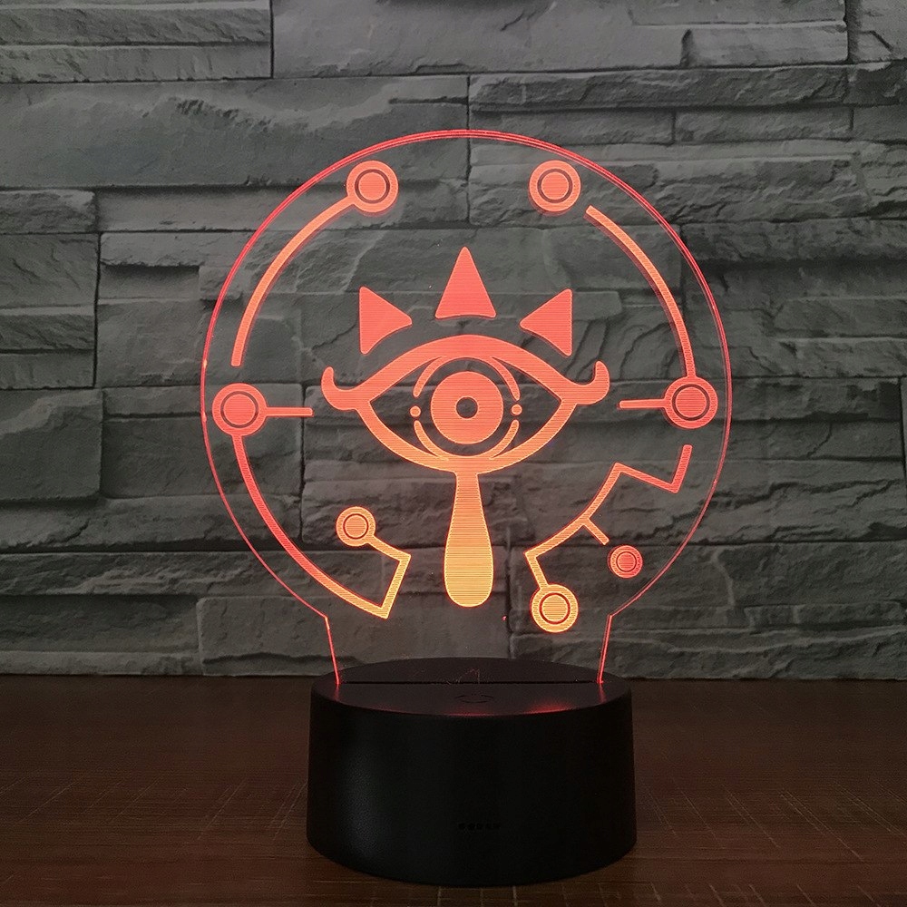 Nočná lampa 3D LEGENDA ZELDA 7 farieb Gra