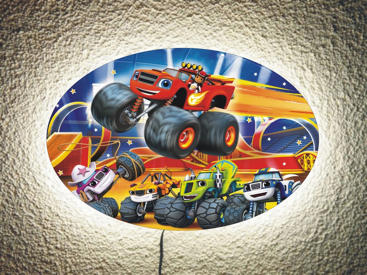 Nočná lampa BLAZE a MEGA MACHINES NOVINKA!