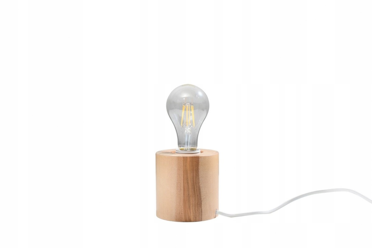 Stolová lampa SALGADO prírodné drevo
